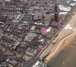 Bank Hey, Blackpool, LAN - Vue aérienne  vue de carte