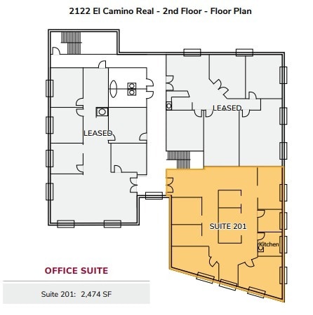2122 S El Camino Real, Oceanside, CA à louer Plan d’étage– Image 1 sur 1