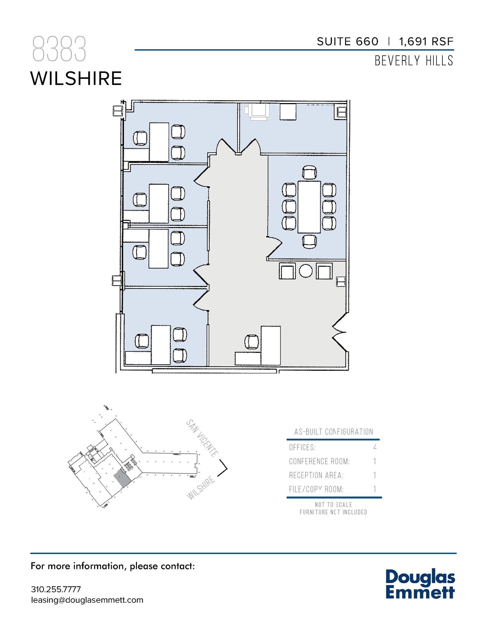 8383 Wilshire Blvd, Beverly Hills, CA à louer Plan d’étage– Image 1 sur 1