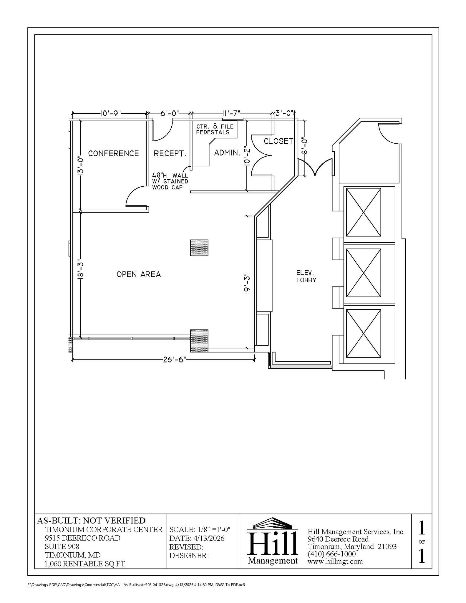 9515 Deereco Rd, Timonium, MD à louer Plan d’étage– Image 1 sur 1