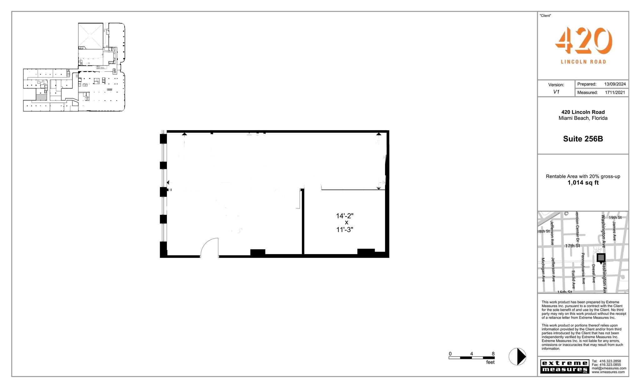 420 Lincoln Rd, Miami Beach, FL à louer Plan de site– Image 1 sur 1