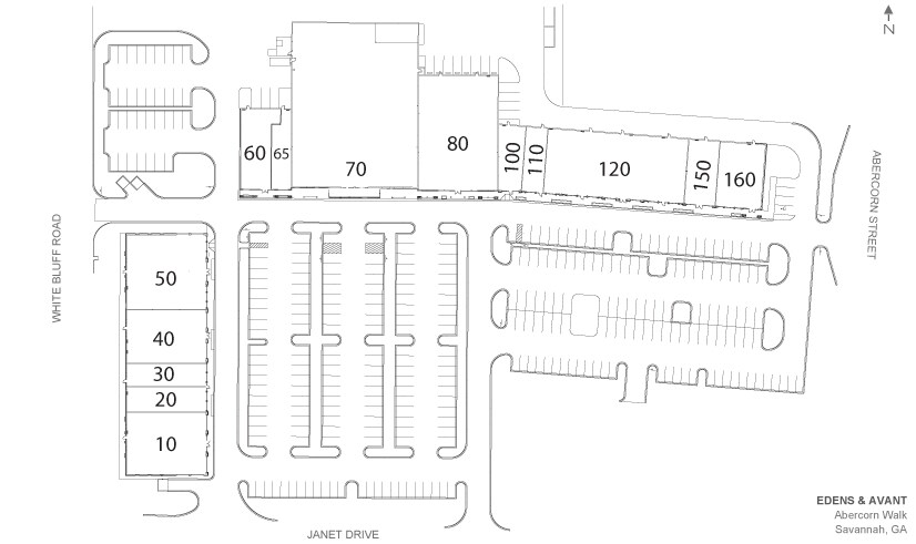 5525 Abercorn St, Savannah, GA à louer - Plan de site – Image 3 sur 9