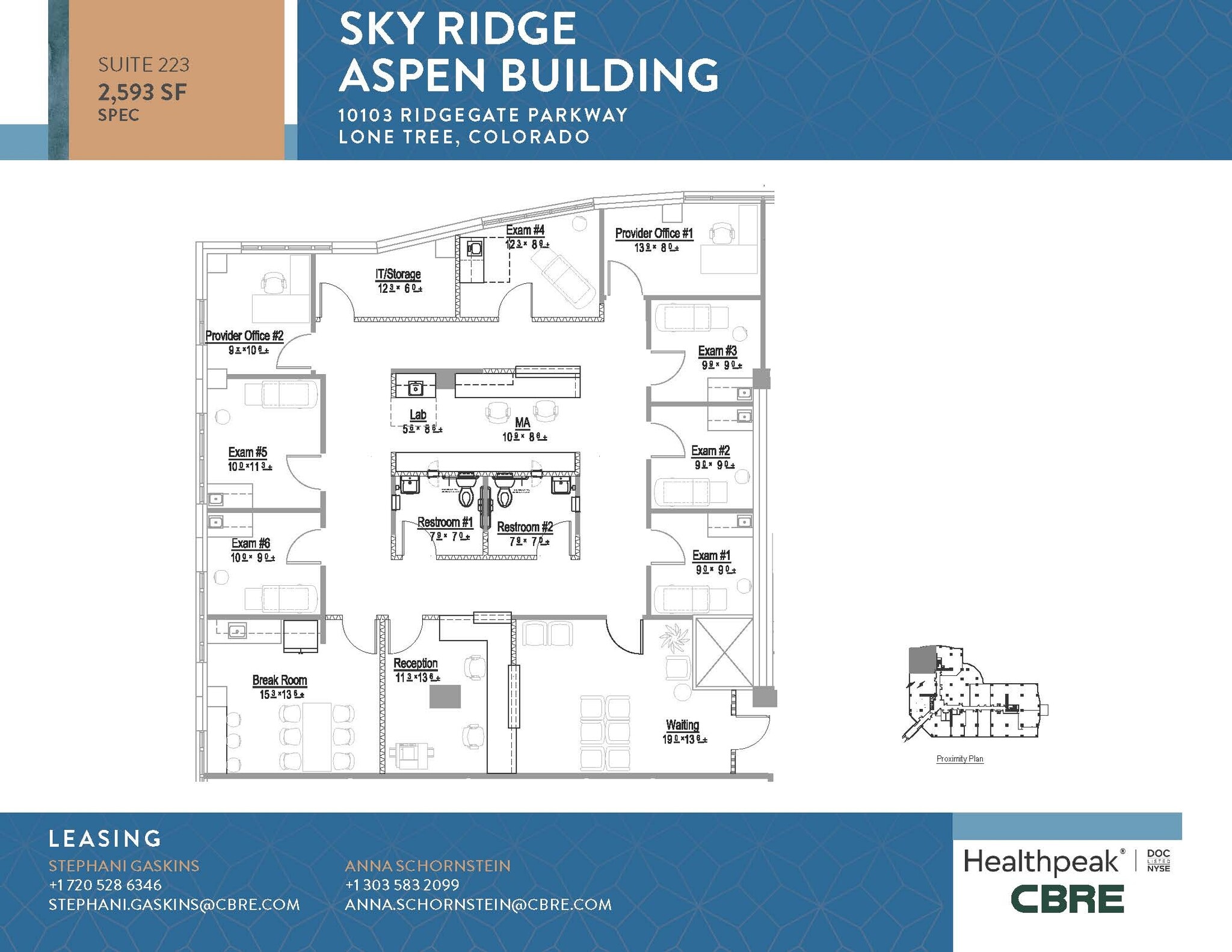 10535 Park Meadows Blvd, Lone Tree, CO à louer Plan d’étage– Image 1 sur 1