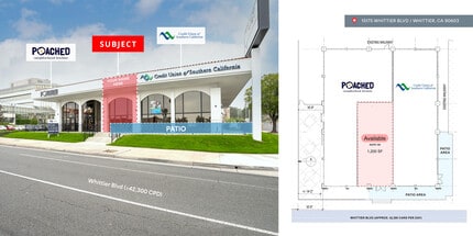 15175 Whittier Blvd, Whittier, CA à louer Plan d’étage– Image 1 sur 1