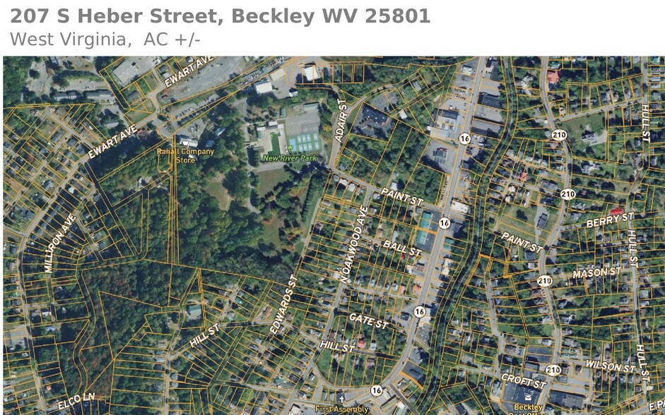 207 S Heber St, Beckley, WV à vendre - Aérien – Image 2 sur 60