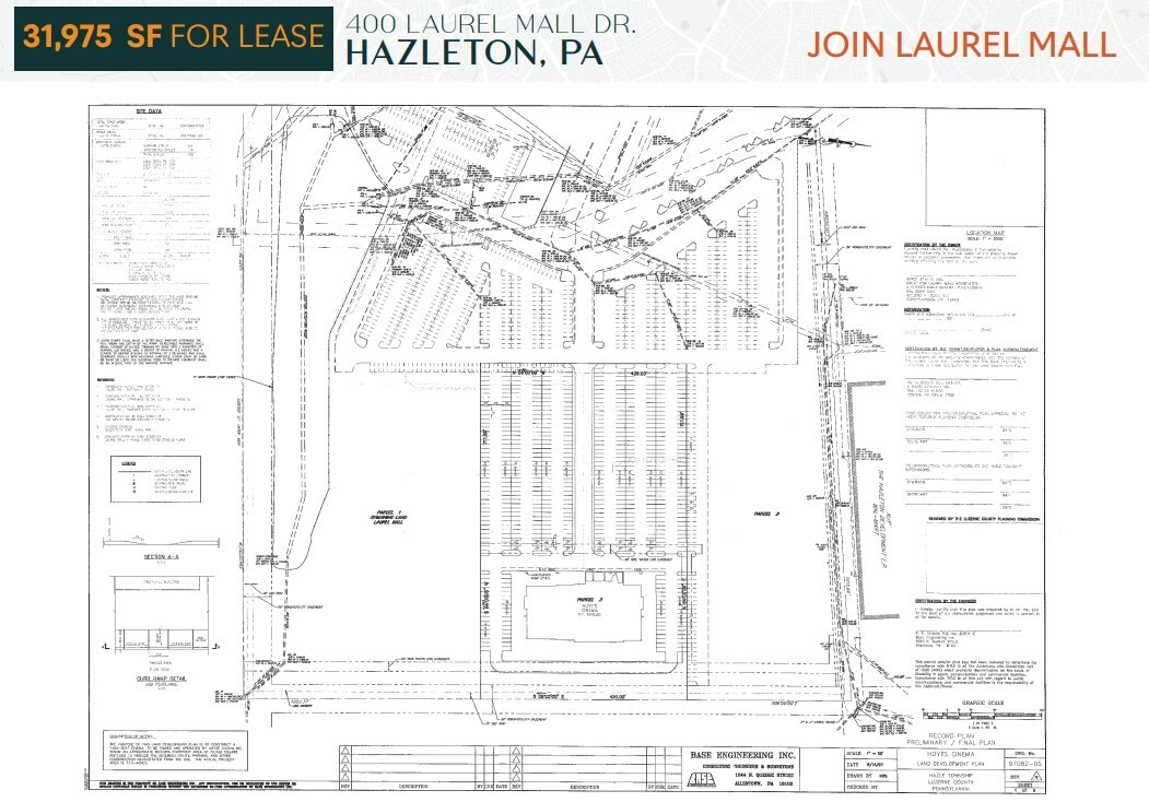 400 Laurel Mall Dr, Hazleton, PA à louer Plan de site– Image 1 sur 1
