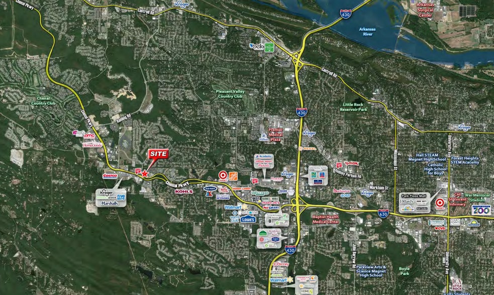 15400 Chenal Pky, Little Rock, AR à louer - Aérien – Image 2 sur 3