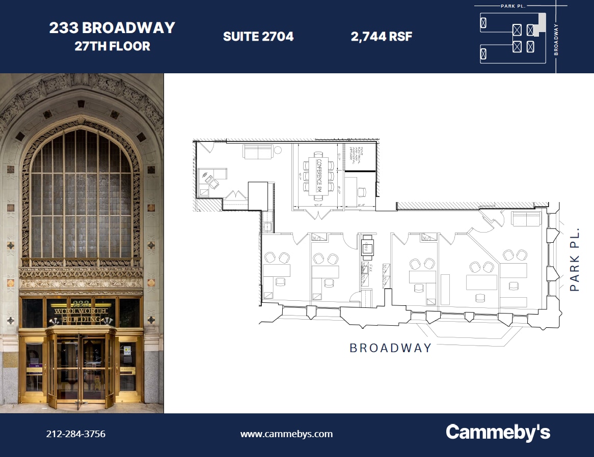 233 Broadway, New York, NY à louer Plan d’étage– Image 1 sur 1
