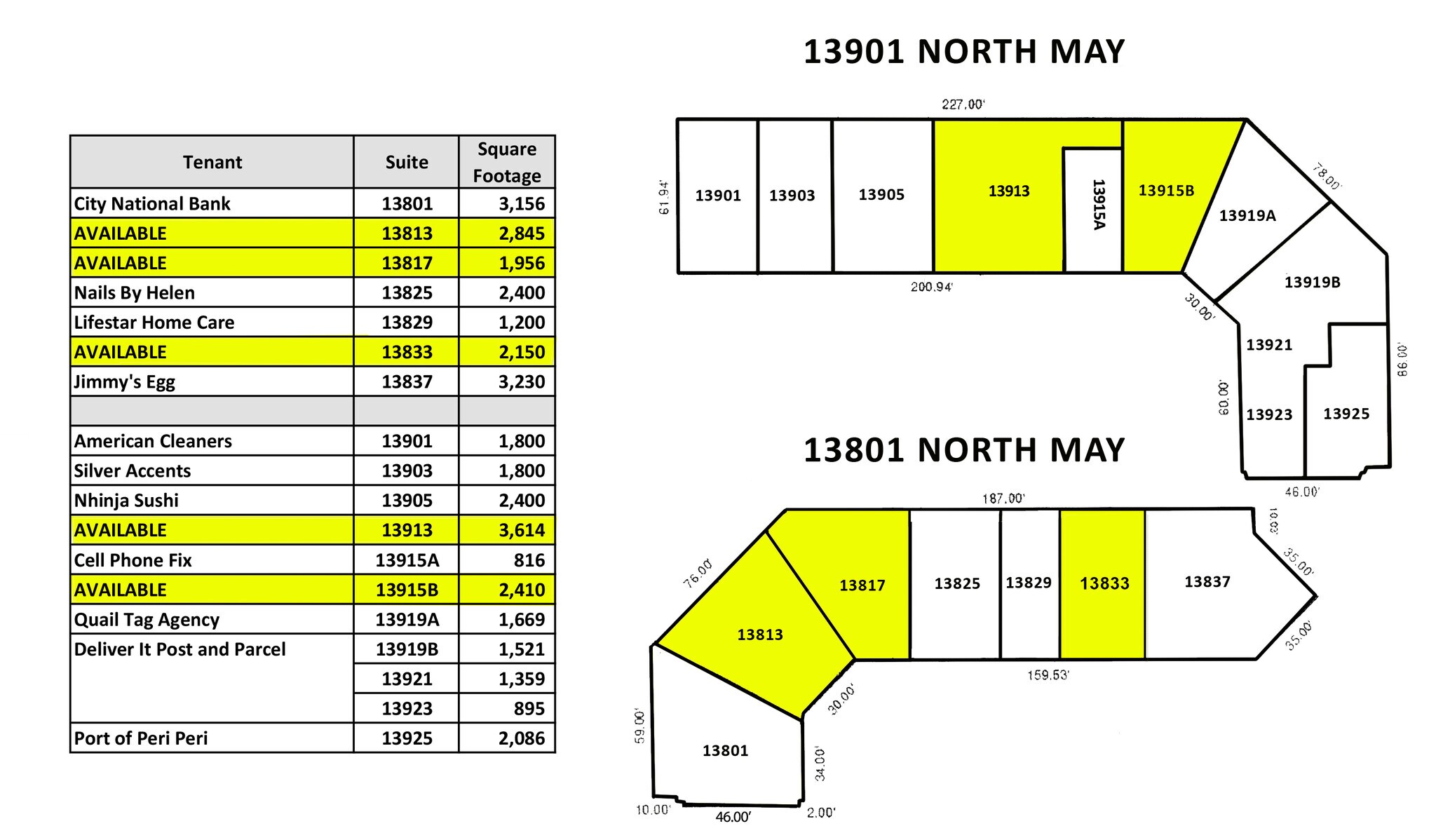 13802-13804 N May Ave, Oklahoma City, OK à louer Plan de site– Image 1 sur 1
