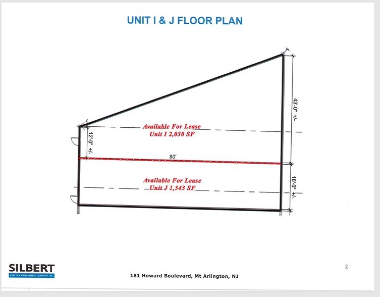 181 Howard Blvd, Mount Arlington, NJ à louer - Plan d’étage – Image 3 sur 7