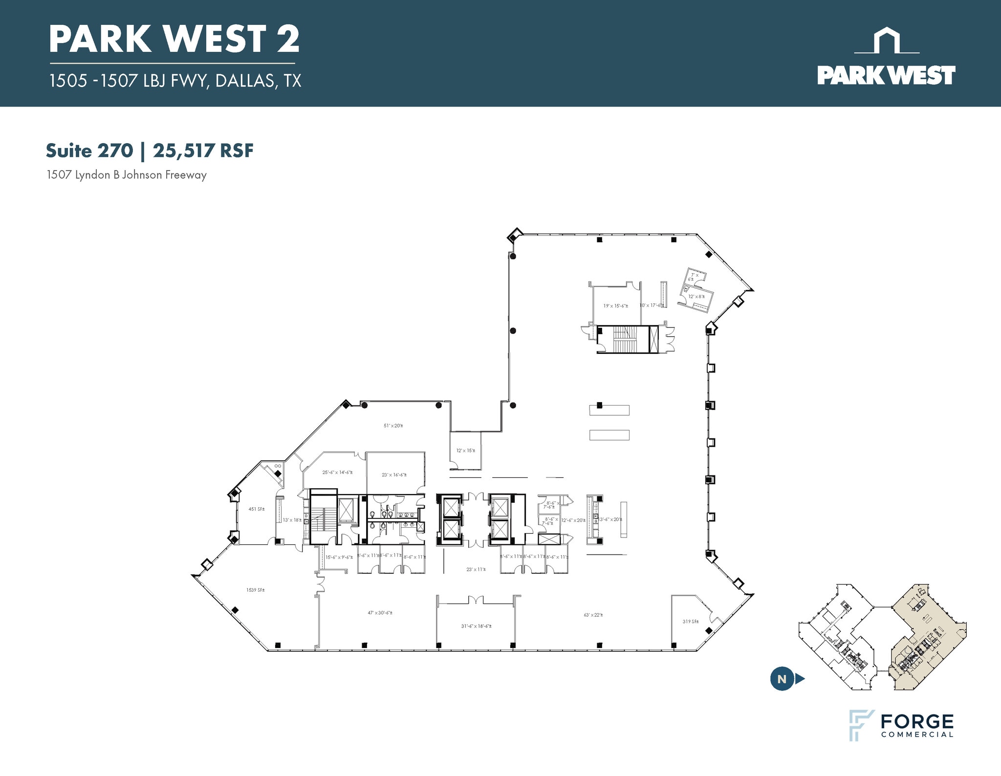 1501-1507 Lyndon B Johnson Fwy, Dallas, TX à louer Plan d’étage– Image 1 sur 1