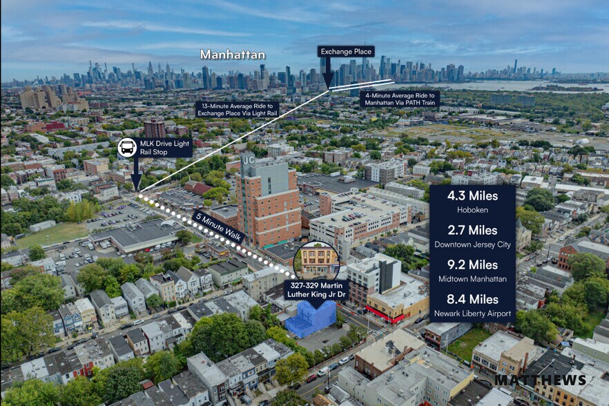 327-329 Martin Luther King Jr Dr, Jersey City, NJ à vendre - Photo de l’immeuble – Image 2 sur 3