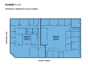 7701 Herschel Ave, La Jolla, CA à louer Plan d’étage– Image 2 sur 2