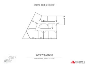 3200 Wilcrest Dr, Houston, TX à louer Plan d’étage– Image 1 sur 1