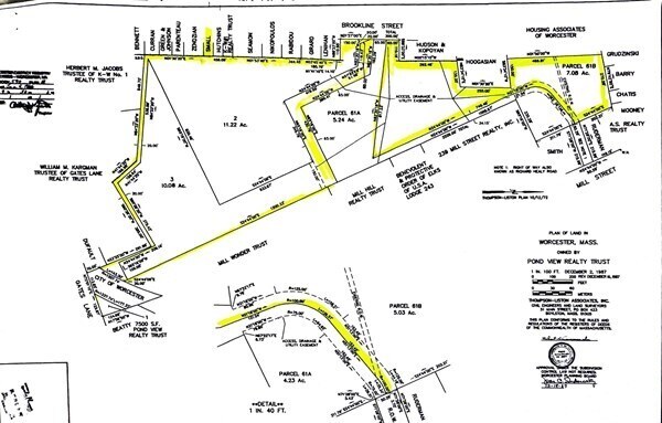 160 Brookline St, Worcester, MA à vendre - Plan de site – Image 3 sur 25