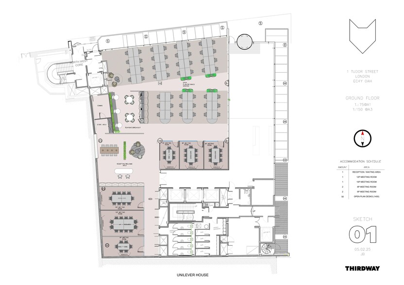 1 Tudor St, Londres à louer - Plan d’étage – Image 2 sur 22