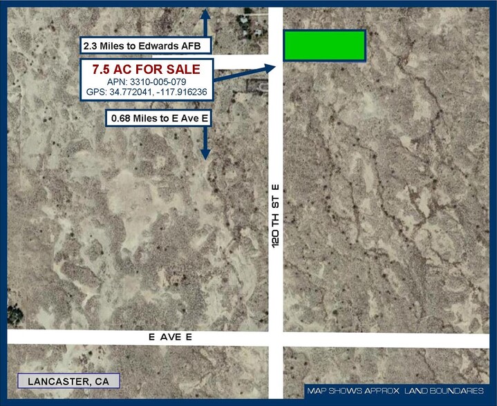 120th St, Lancaster, CA à vendre - Aérien – Image 1 sur 5
