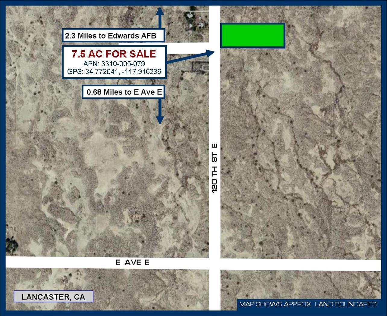 120th St, Lancaster, CA à vendre Aérien– Image 1 sur 6