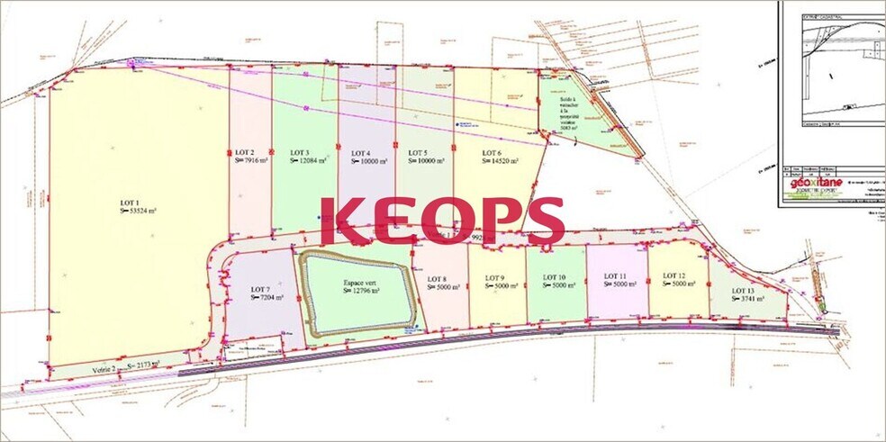 Boulevard Du Grand Castaing, Muret à vendre - Plan de site – Image 3 sur 3
