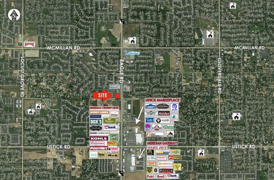 4037 N Eagle Rd, Boise, ID à vendre - Aérien – Image 2 sur 2
