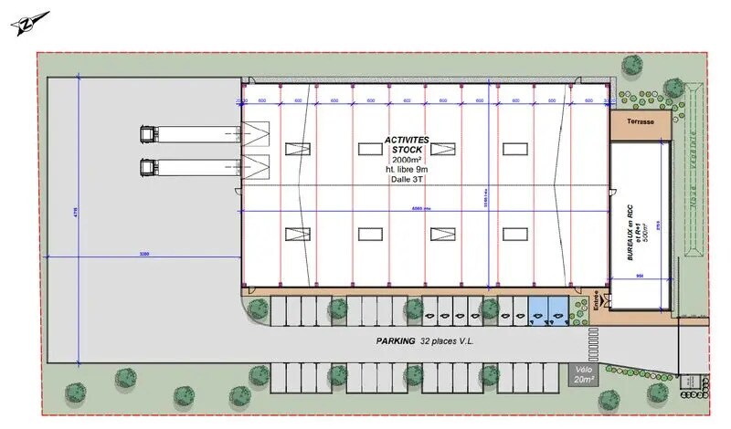 Local d'activités dans Genas à vendre - Plan d’étage – Image 3 sur 3