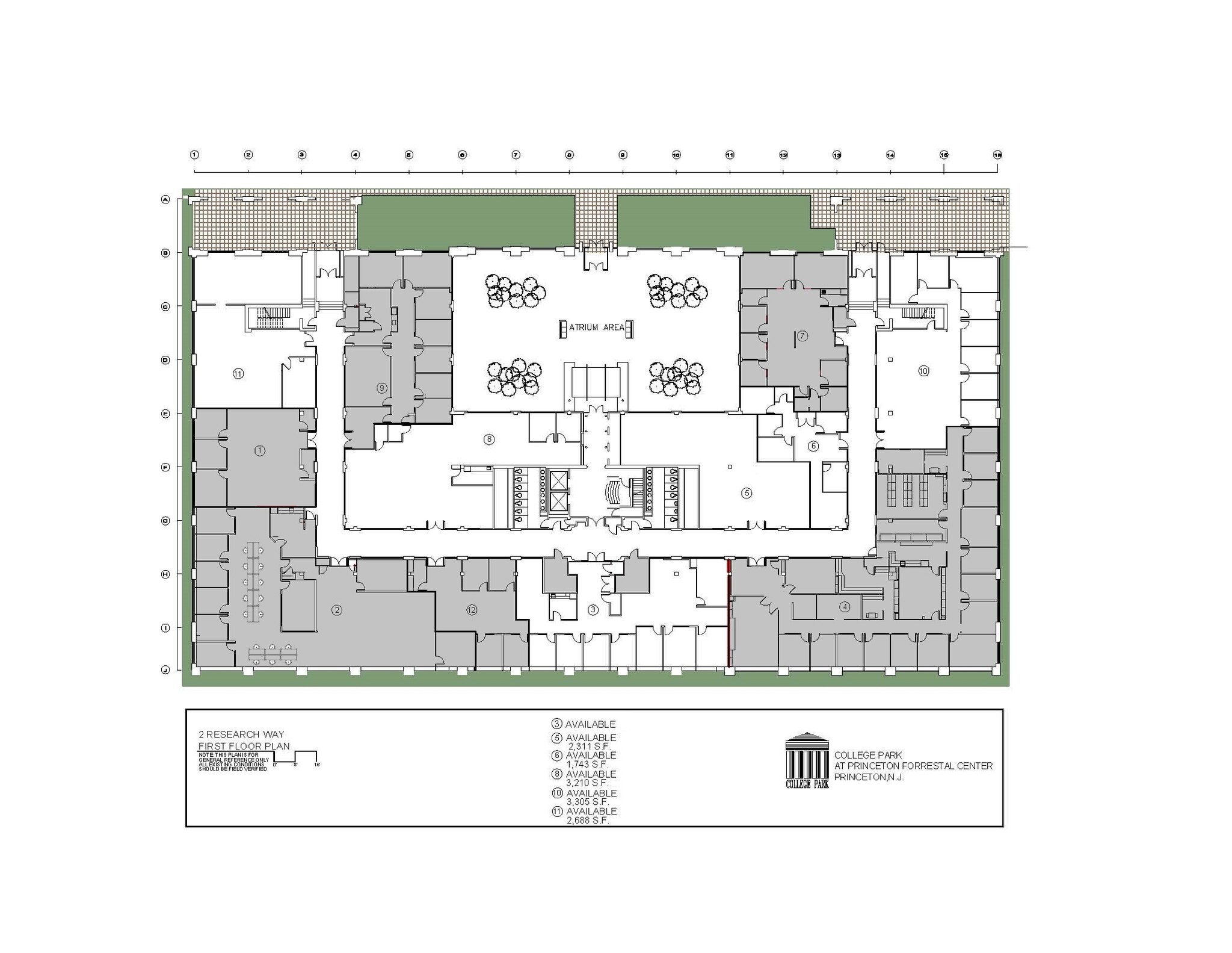 4 Research Way, Princeton, NJ à louer Plan d’étage– Image 1 sur 1