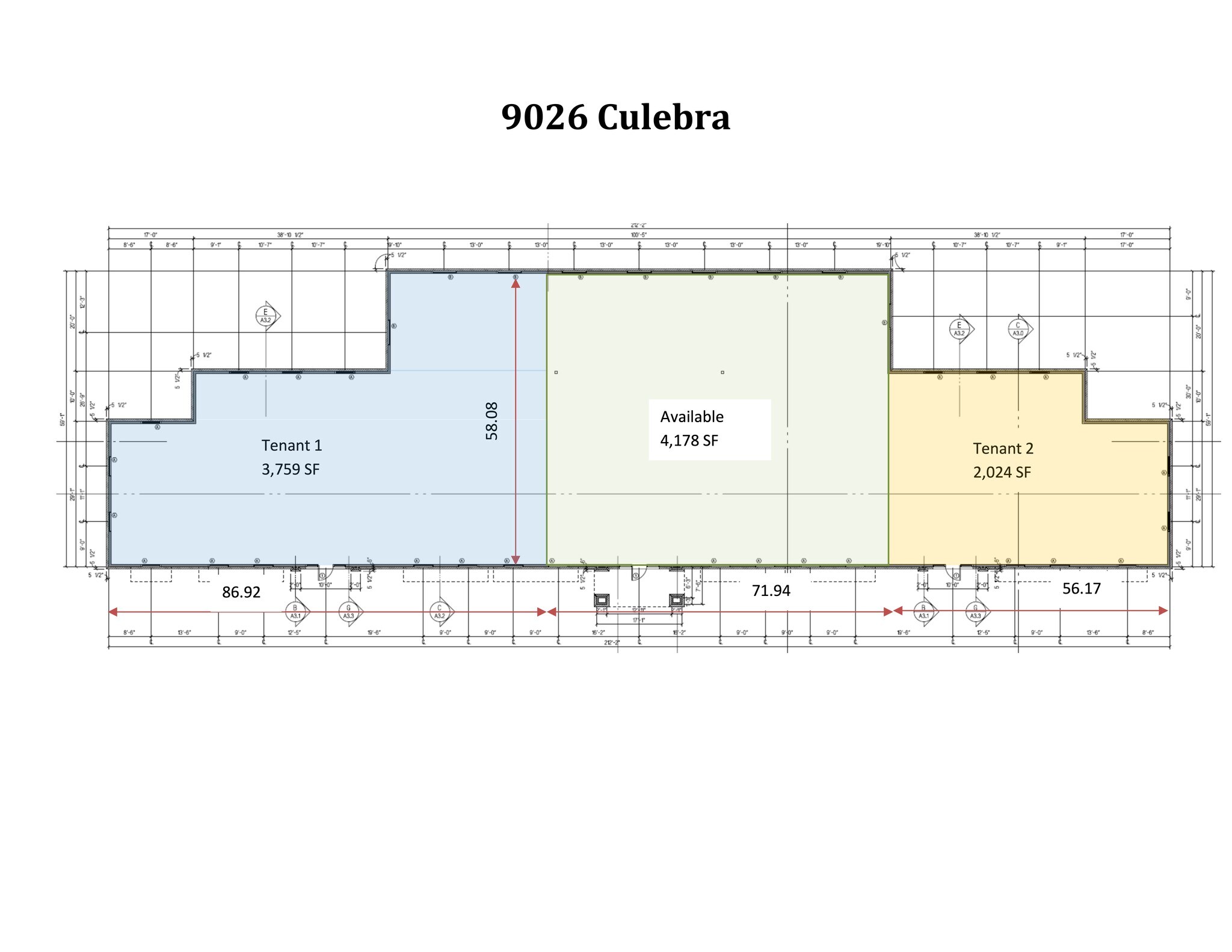 9026 Culebra Rd, San Antonio, TX à louer Plan de site– Image 1 sur 1