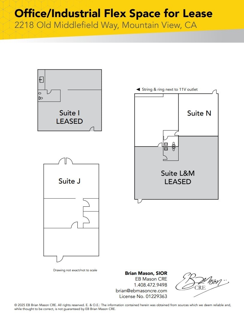 2218 Old Middlefield Way, Mountain View, CA à louer Plan d’étage– Image 1 sur 1