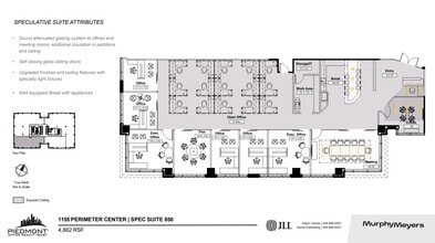 1155 Perimeter Ctr W, Atlanta, GA à louer Plan d’étage– Image 1 sur 2
