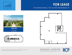 11511 Luna Rd, Dallas, TX à louer Plan d’étage– Image 1 sur 5