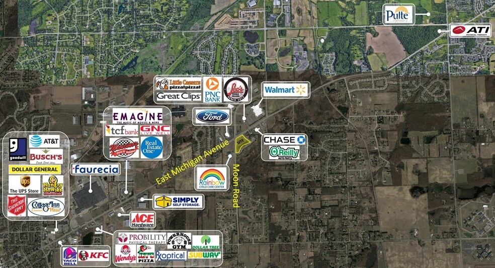 7025 E Michigan Ave, Saline, MI à louer - Aérien – Image 3 sur 13