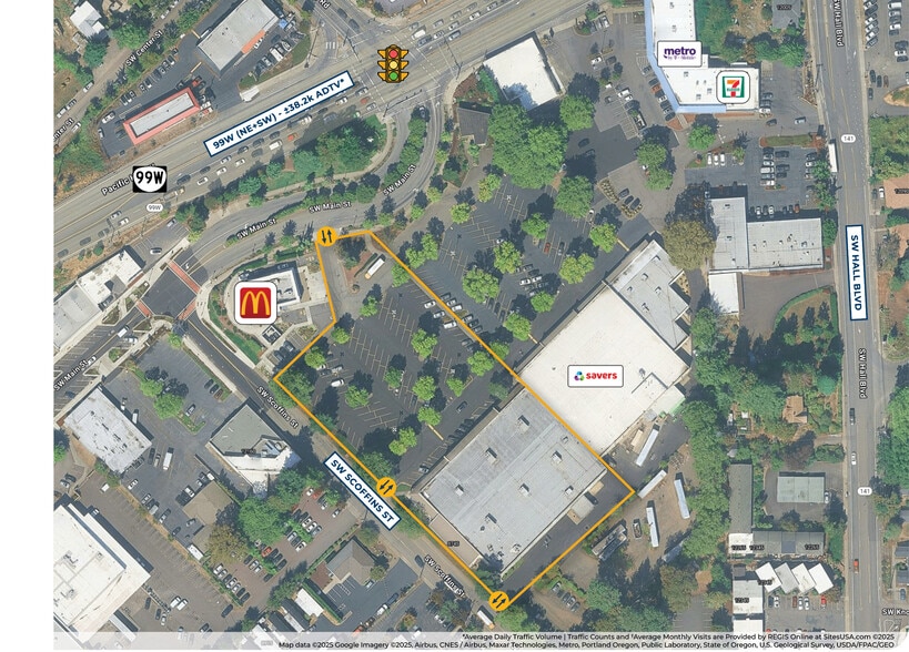 12020-12084 SW Main St, Tigard, OR à louer - Aérien – Image 3 sur 5