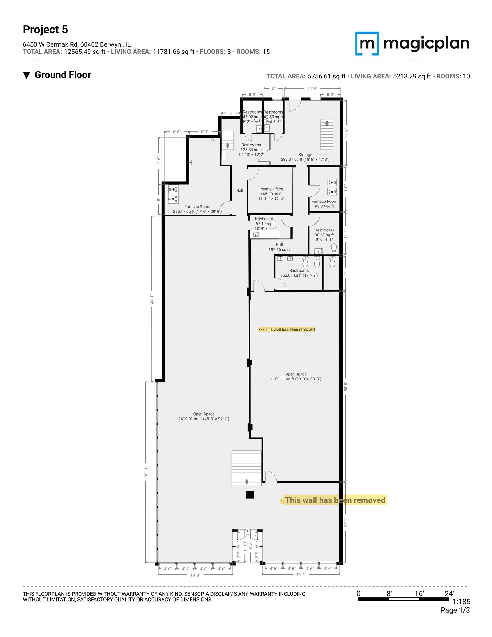 6442-6450 Cermak Rd, Berwyn, IL à louer Plan de site– Image 1 sur 1