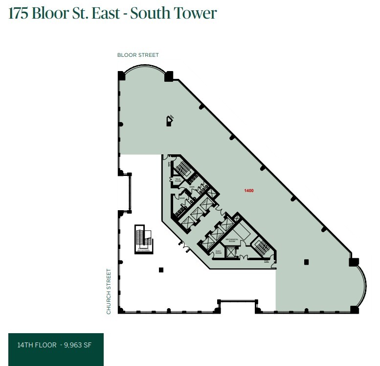 175 Bloor Street East, Toronto, ON à louer Plan d’étage– Image 1 sur 1