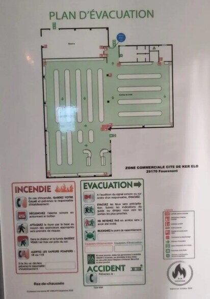 Local commercial dans Fouesnant à louer - Plan de site – Image 2 sur 2