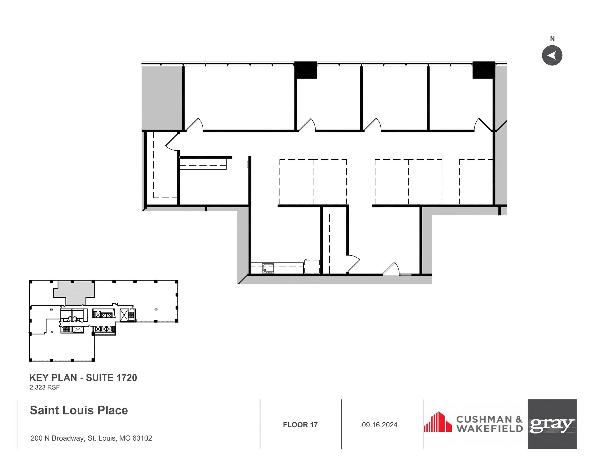200 N Broadway, Saint Louis, MO à louer Plan d’étage– Image 1 sur 1