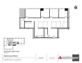 200 N Broadway, Saint Louis, MO à louer Plan d’étage– Image 1 sur 1