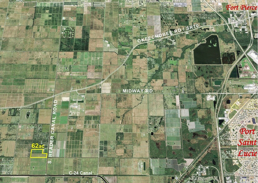 XXX Header Canal Rd, Fort Pierce, FL à vendre - Aérien – Image 2 sur 2
