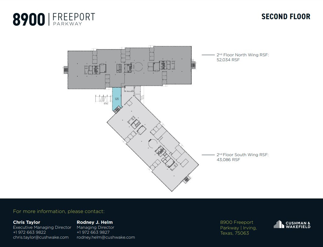 8900 Freeport Pky, Irving, TX à louer Plan d’étage– Image 1 sur 1