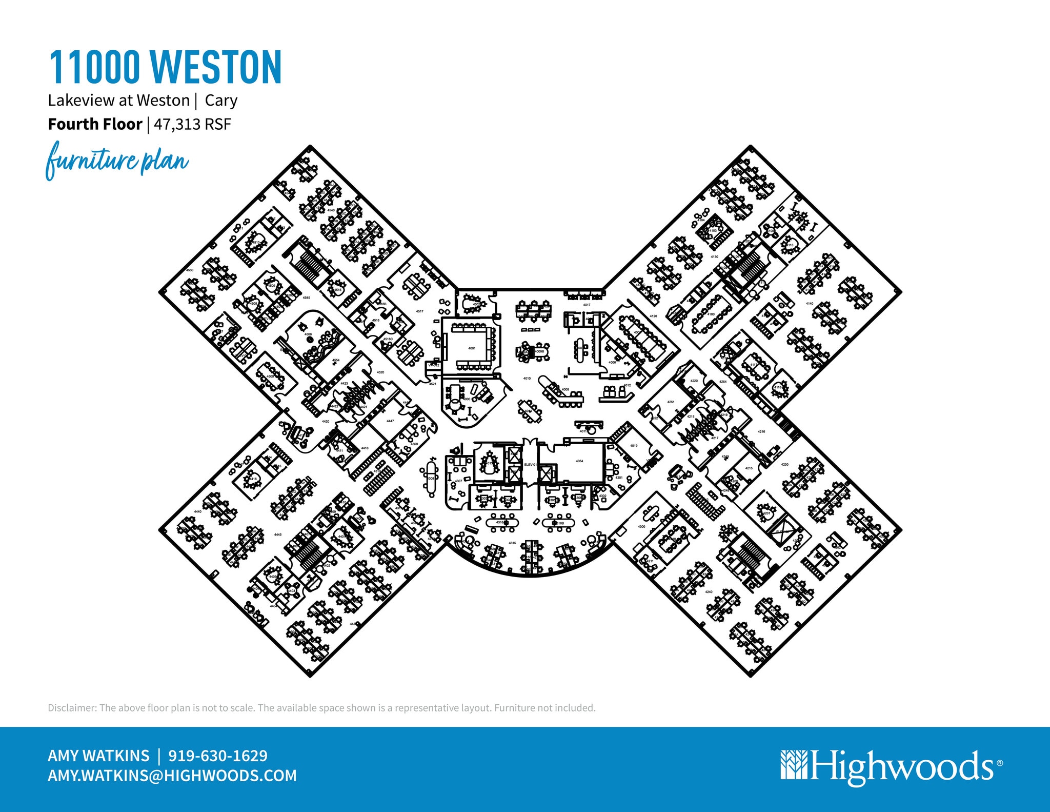 11000 Weston Pky, Cary, NC à louer Plan d’étage– Image 1 sur 1