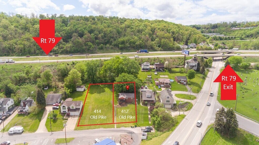 414 Old Pike St, Canonsburg, PA à vendre - Aérien – Image 2 sur 6