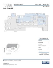 10866 Wilshire Blvd, Los Angeles, CA à louer Plan d’étage– Image 1 sur 1