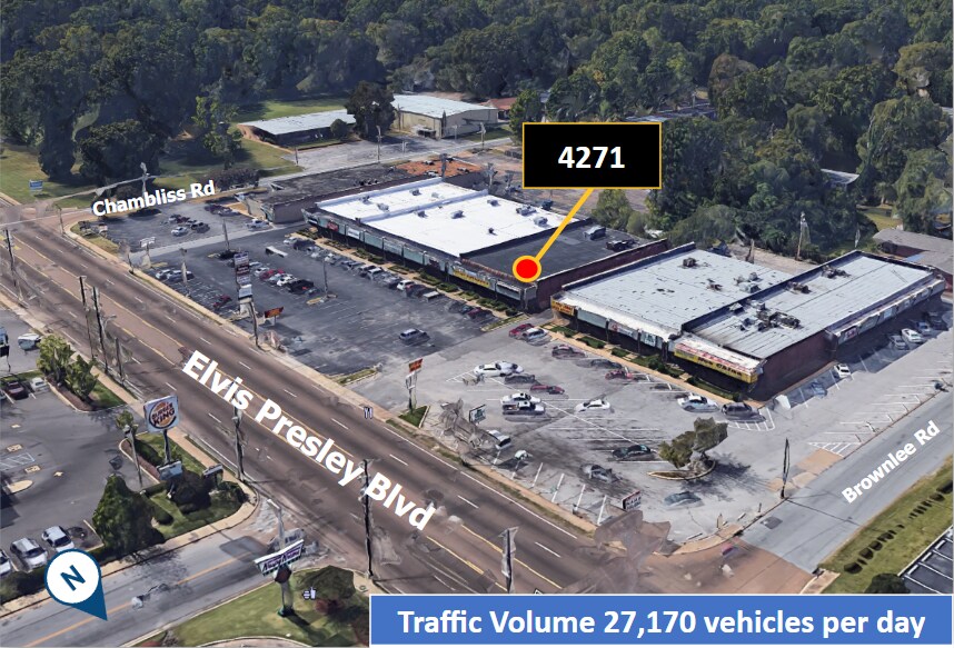 4271-4273 Elvis Presley Blvd, Memphis, TN à louer - Photo de l’immeuble – Image 2 sur 10