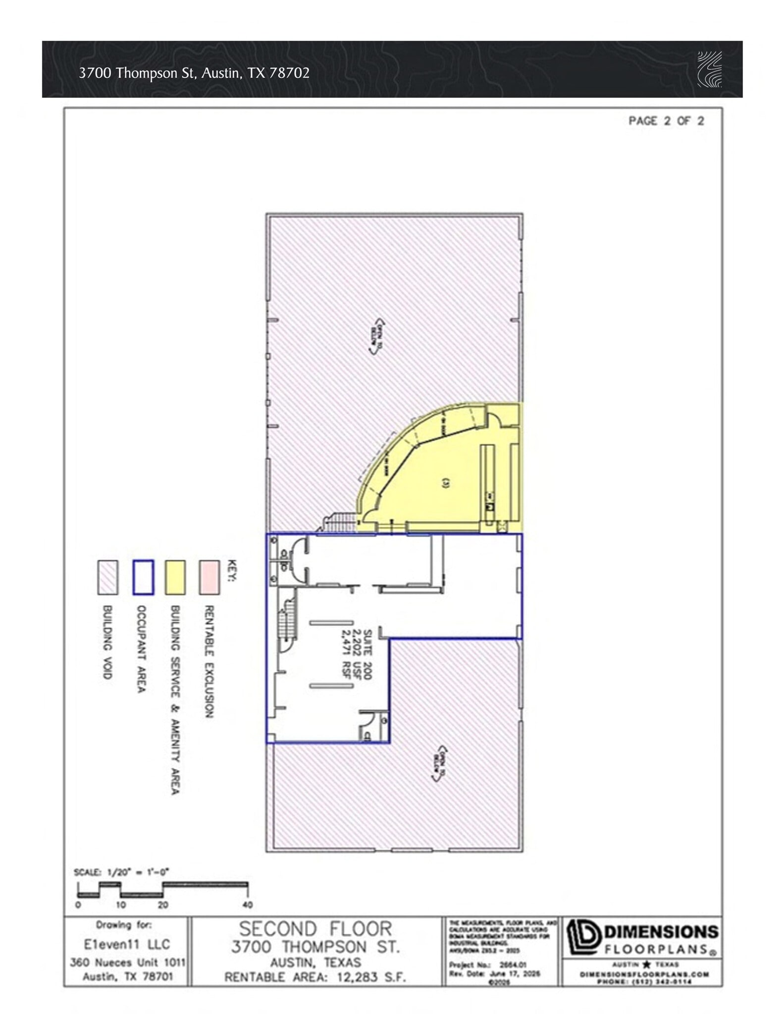 3700 Thompson St, Austin, TX à louer Plan d’étage– Image 1 sur 1