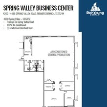 4440-4460 Spring Valley Rd, Dallas, TX à louer Plan d’étage– Image 1 sur 1