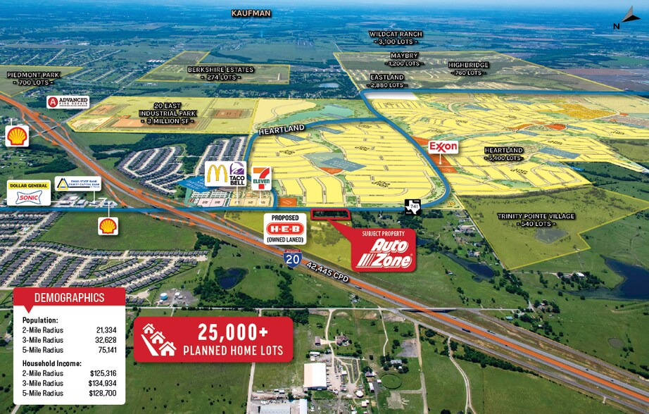 6941 FM741, Forney, TX à vendre - Aérien – Image 3 sur 5