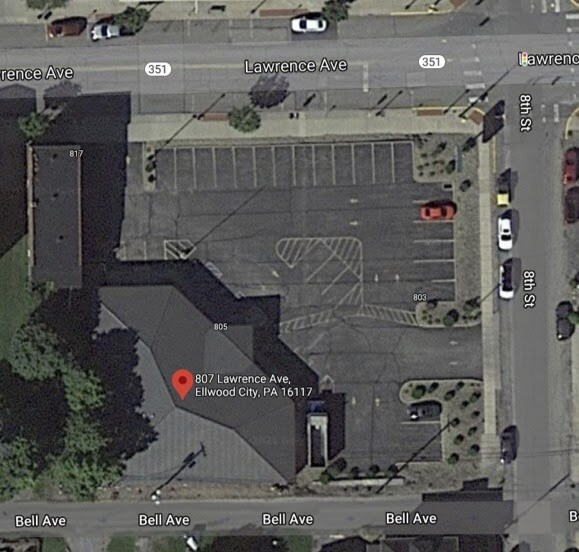 807 Lawrence Ave, Ellwood City, PA à louer - Aérien – Image 2 sur 3