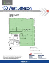 150 W Jefferson Ave, Detroit, MI à louer Plan de site– Image 1 sur 1