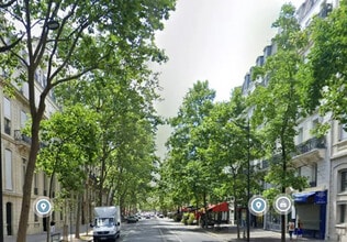 Paris - Vue aérienne vue de carte