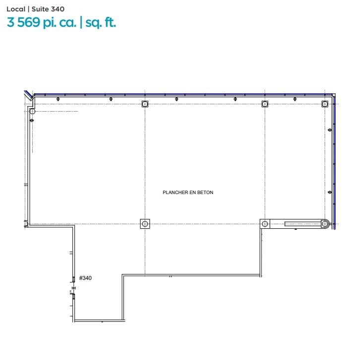 6505 Rte Transcanadienne, Montréal, QC à louer Plan d’étage– Image 1 sur 1